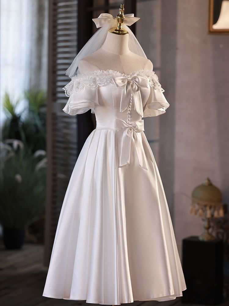 vestido longo, branco, laço elegante, doce, noite,