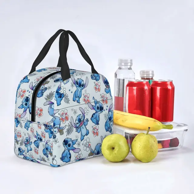 Stitch Neoprene Lunch Bag Stitch Lunch Bag Lilo and Stitch Lunch Box Disney  Lunch Bag Disney Lunchbox Disneyland Snacks Bag 