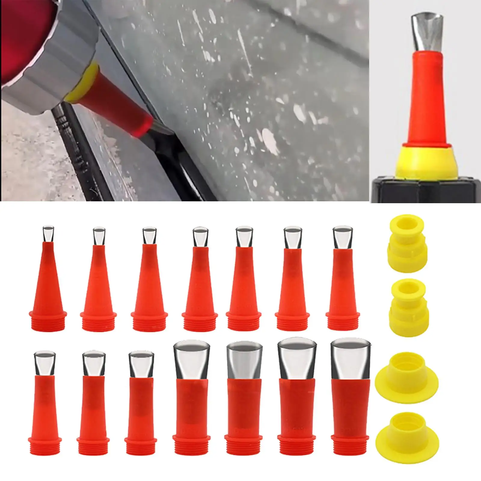 Stainless Steel Caulk Nozzle Applicator Filling Operation Tool for Doors
