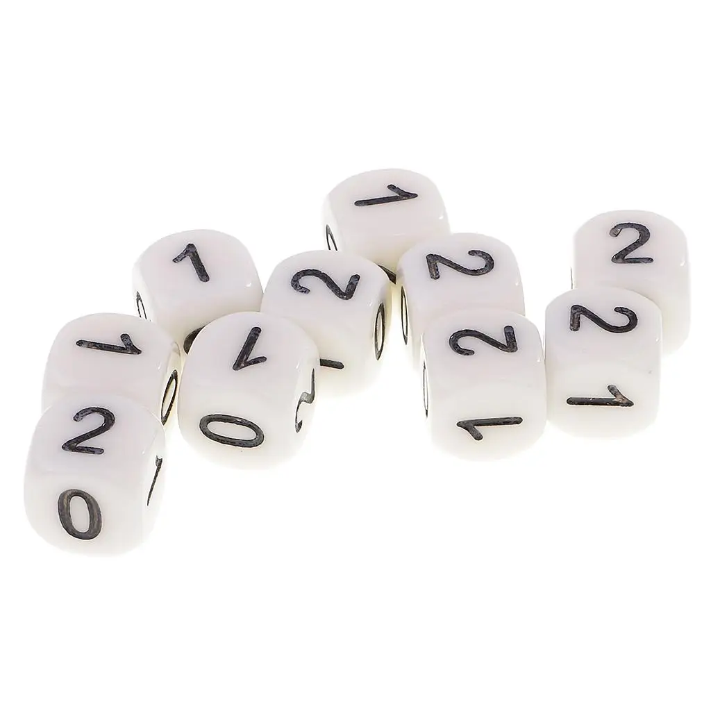 Set Of 10 Numerals Dice For Dungeons &Dragons RPG Board Games Party Supplies