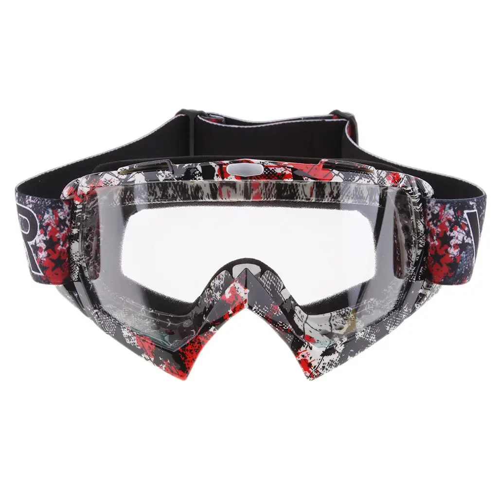 Snowmobile Snowboard Goggles Motorcycle Racing Eyewear , Anti- & Weatherproof,Colorful / Clear Lens