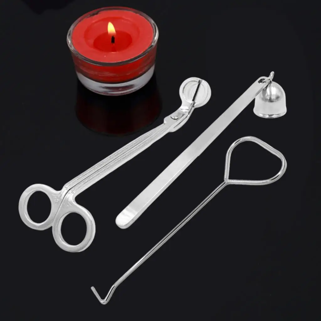  Stainless Steel Candle Wick   Dipper Candlewick Oil Lamp Cutter  Tool  Accessory