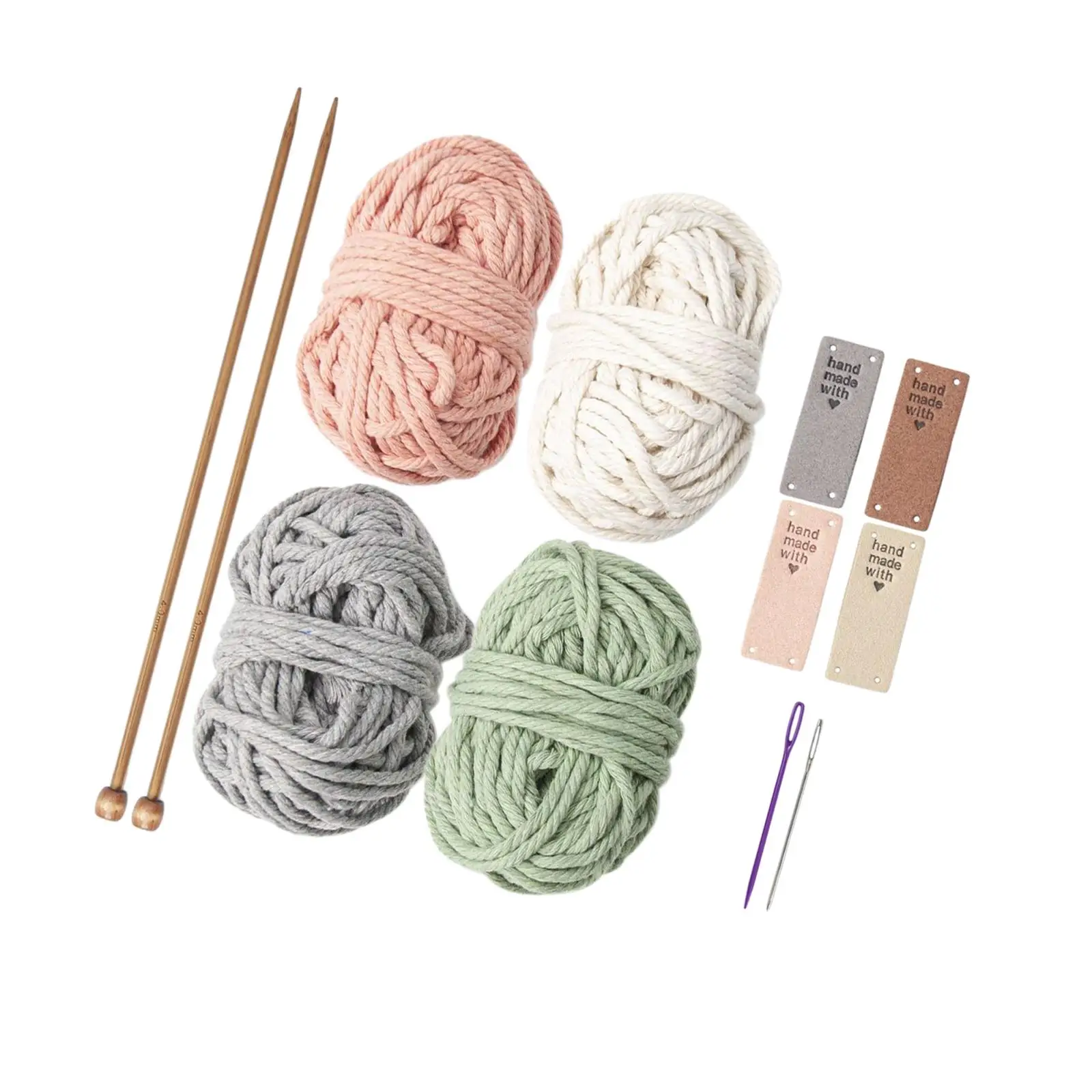 Crochet Kit for Beginners 4 Color Handwoven for Starter Children Needlework
