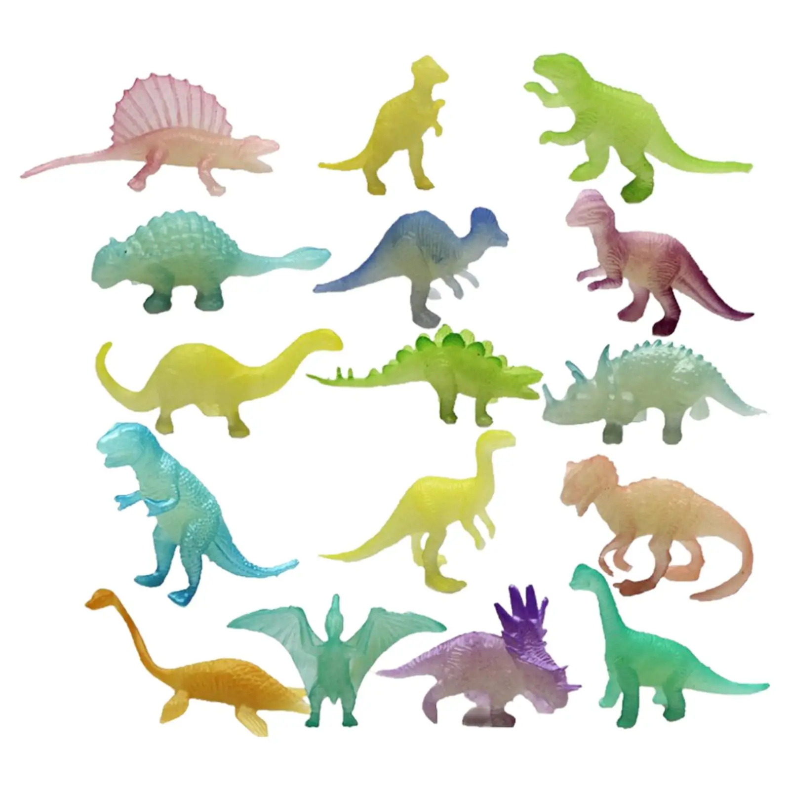 32x Miniature Dinosaur Toy Collectible Gifts for Activities Micro Landscape