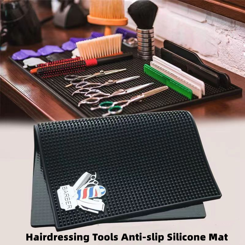 Best of Barbershop Soft Silicone Non-Slip Hairdressing Tools Mat Pro Salon Hair Clippers Scissors Comb Anti-Skid Pad Hairdresser Cushion Reviews & Tips