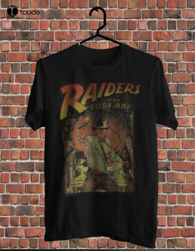 Raiders of The Lost Ark Adult Women's Short Sleeve T-Shirt Graphic Tee  Casual Summer Shirts Tops Black Small at  Women's Clothing store