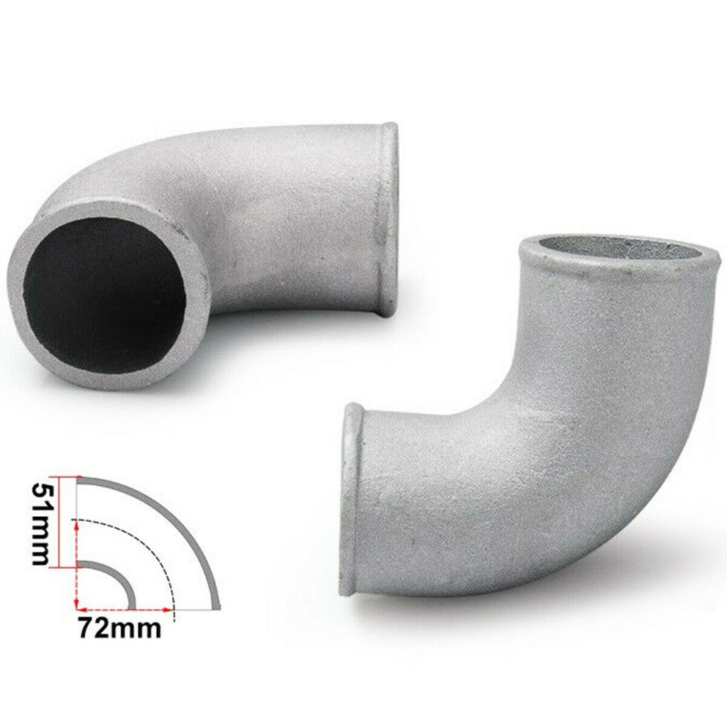 Aluminum 90 Degree Elbow 2.0`` / 51mm Elbow Exhaust Pipe for Vehicle