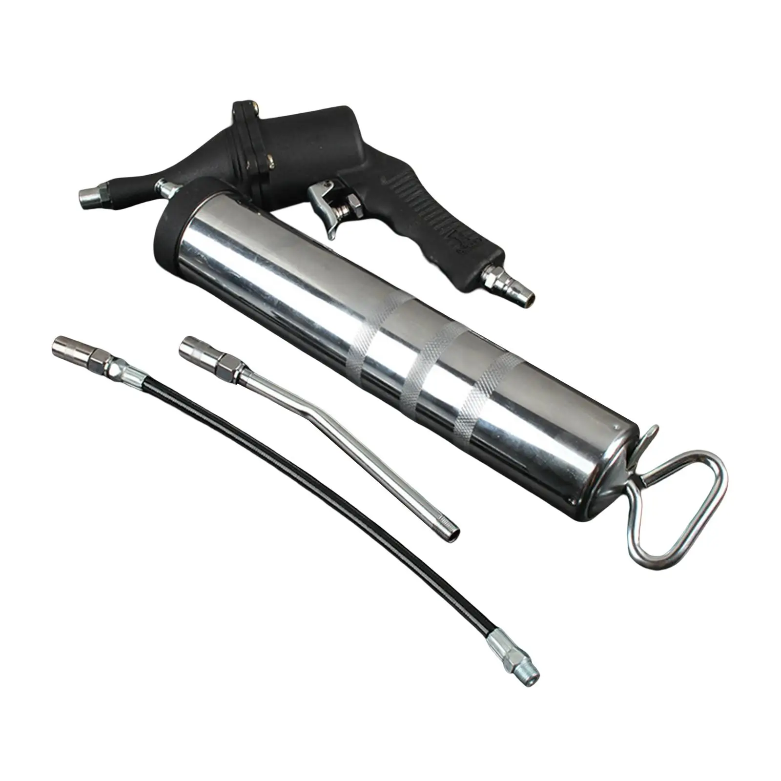 Steel Air Pneumatic Grease Guns Lubrication Tools Hand Operated 400cc Flexible