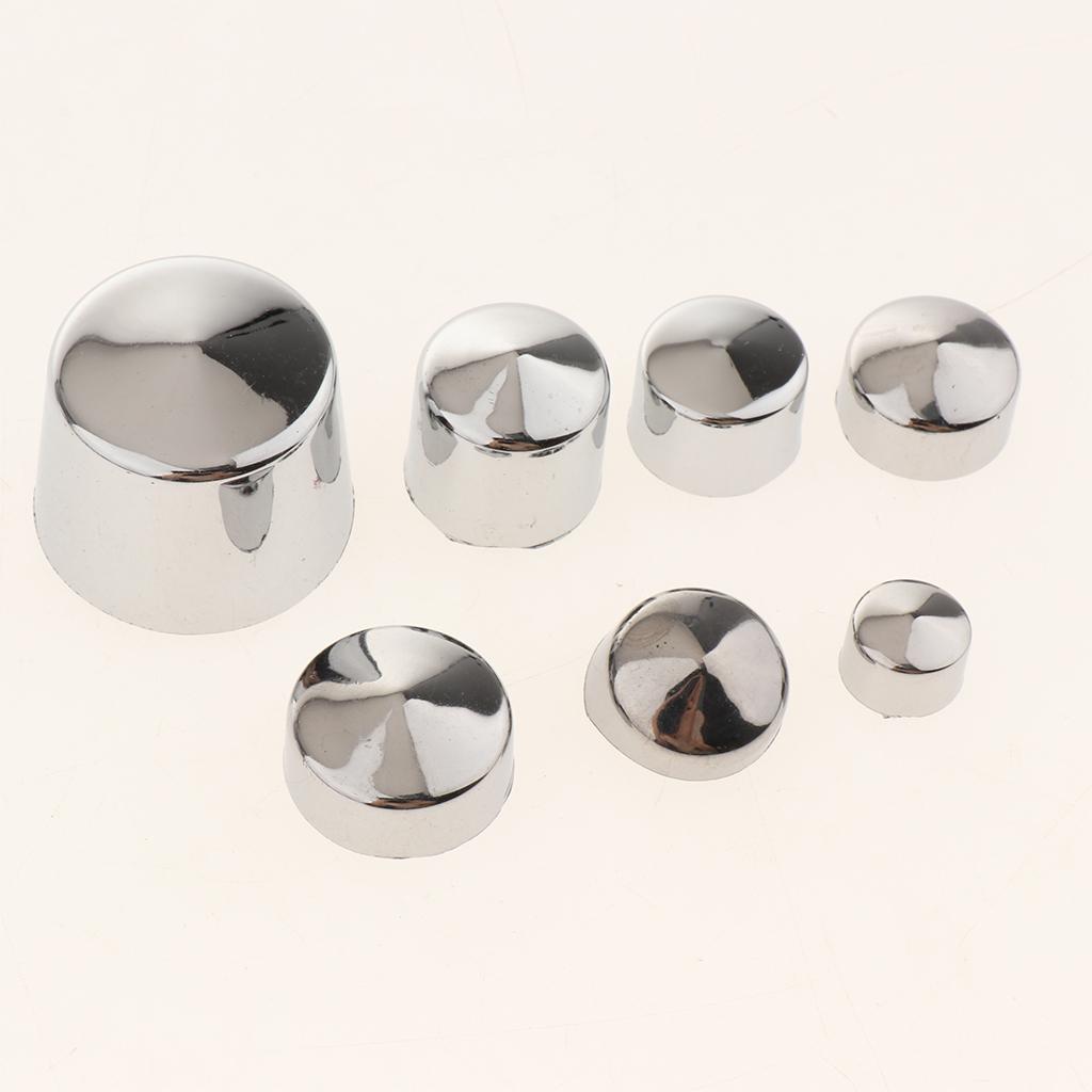 87pcs Motorcycle Chrome Bolt Toppers Caps Covers for Twin Cam