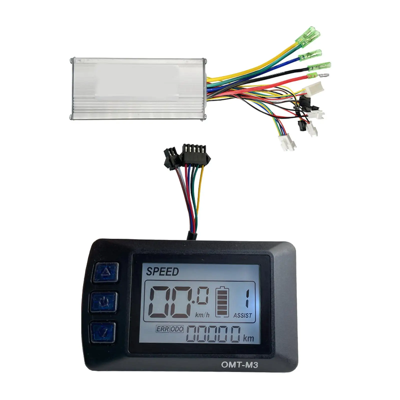 Electric Bicycle Brushless Motor Controller Kit LCD Display 36V 48V 22A for E Bike