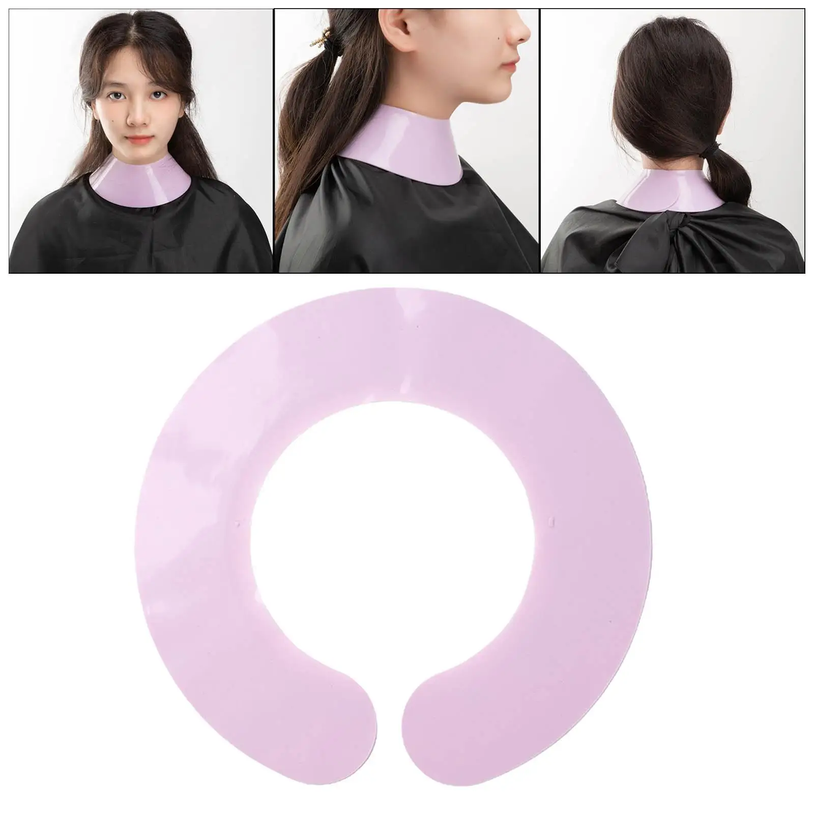 Hair Cutting Collar Silicone Neck Guard Hair Salon Stylist Neck Wrap for Hair Dye Haircut Hairdressing Non Slip for Men Women