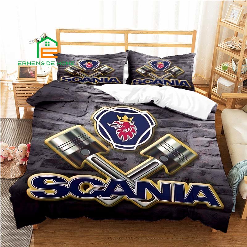 Scania Truck Logo Duvet Cover Set para