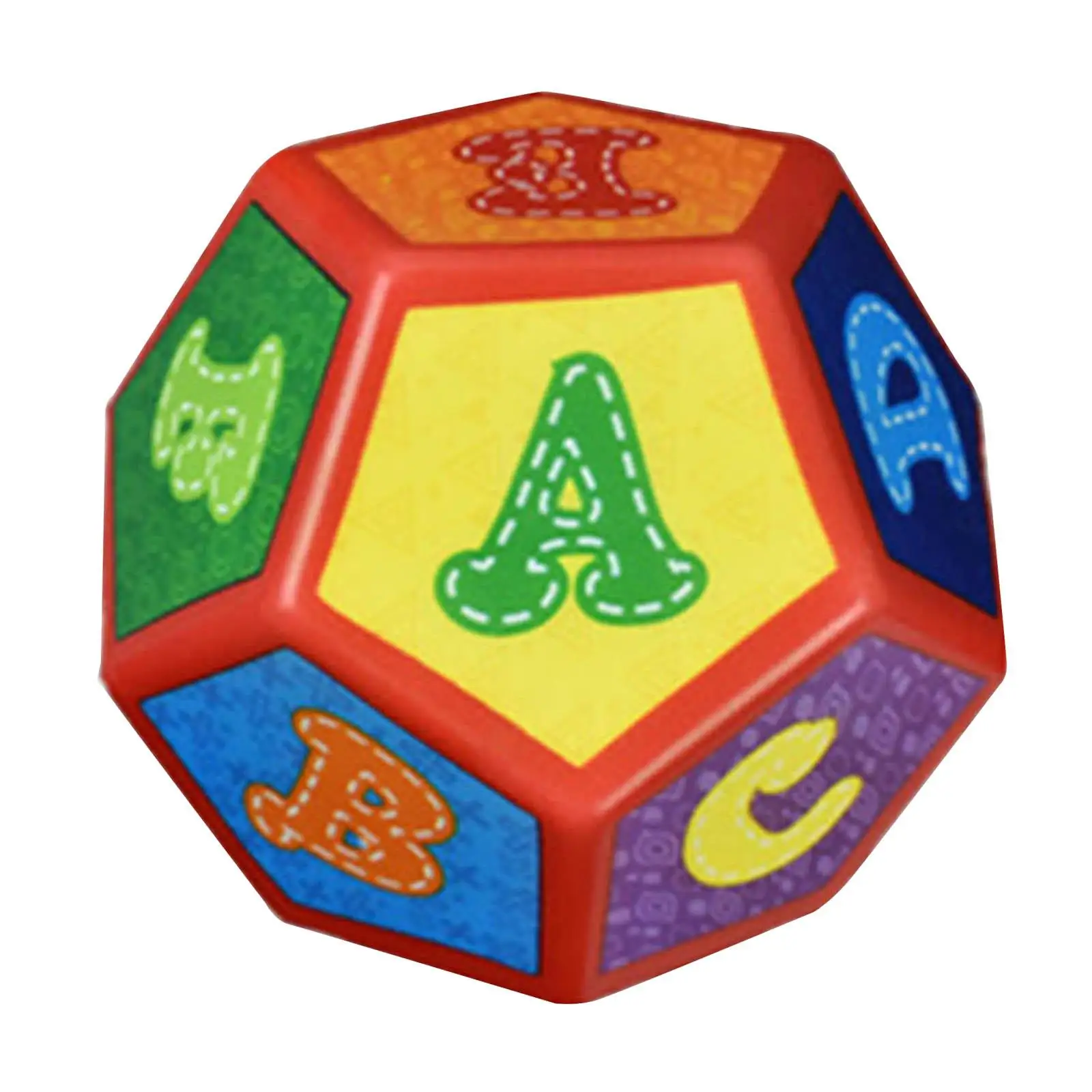 Kids 12 Sided Dice Educational Toys Game Props Lightweight Playing Learning Colorful Foam Die for Party Game Game Accessories