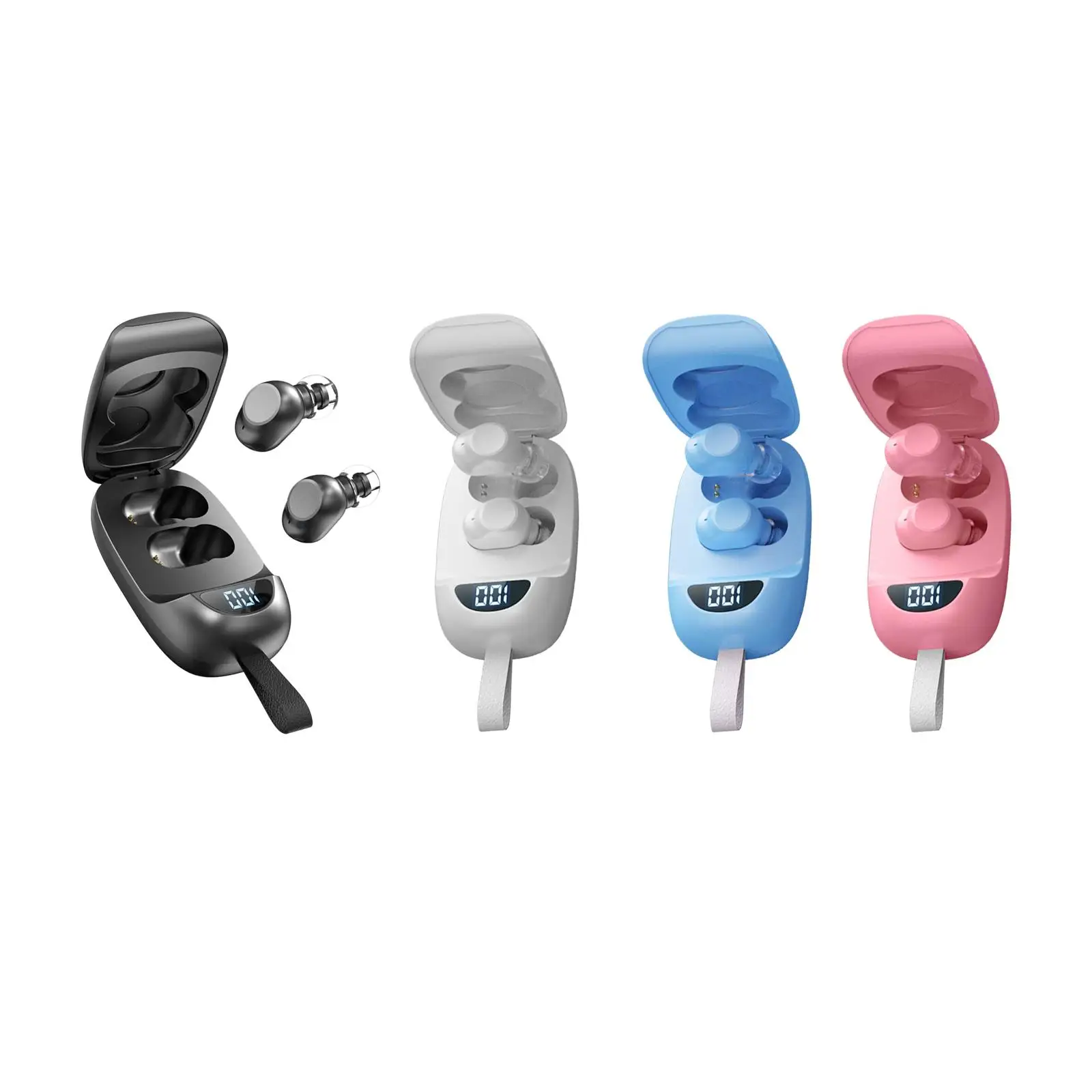Wireless Earbuds V5.1 Power Display with Mic Waterproof Touch Control in Ear Stereo Earphones Headphones for Mobile Sport Phone
