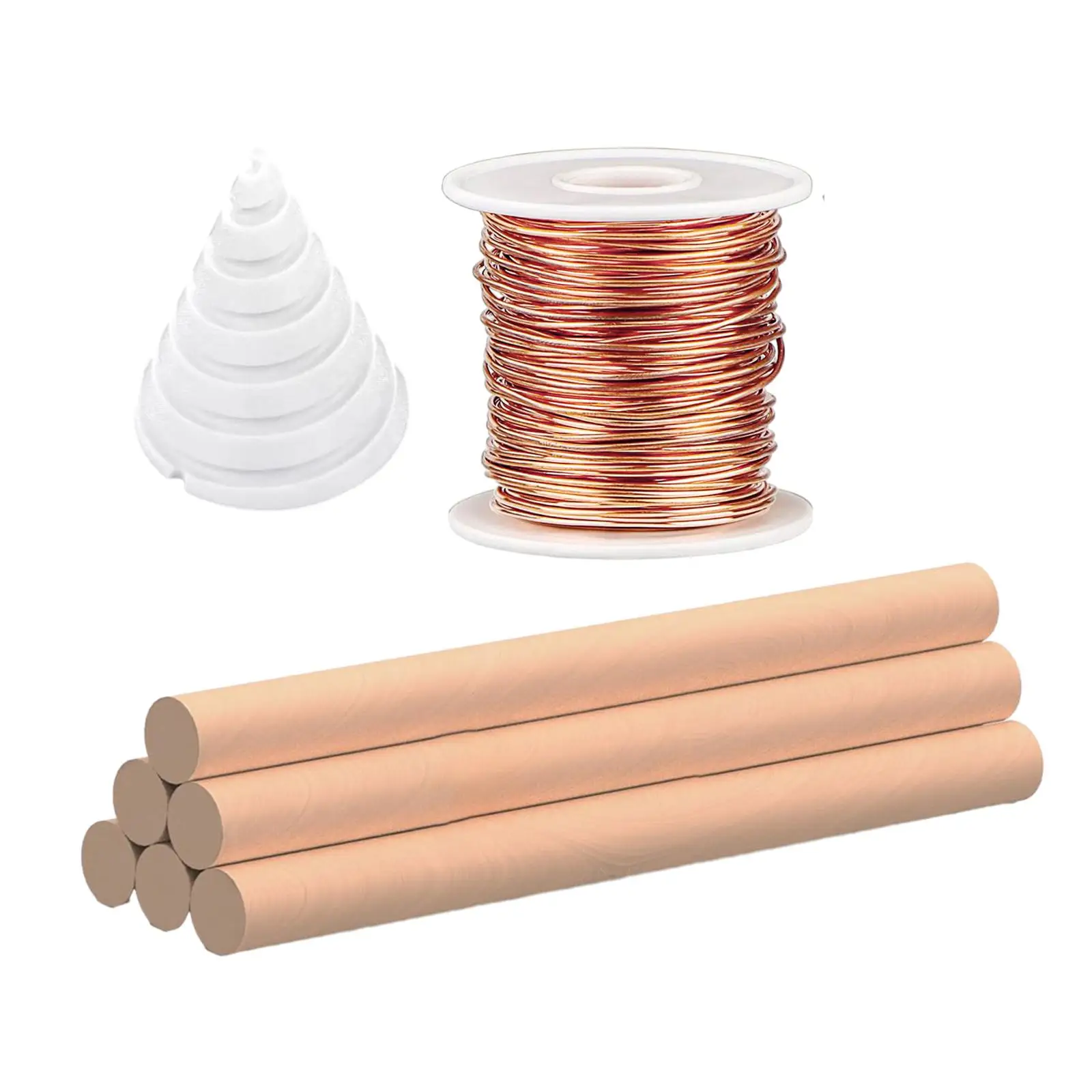 Electroculture Gardening Copper Coil Winding Jig Lightweight High Quality Fibonacci Coil Wooden Stakes for Outdoor Indoor