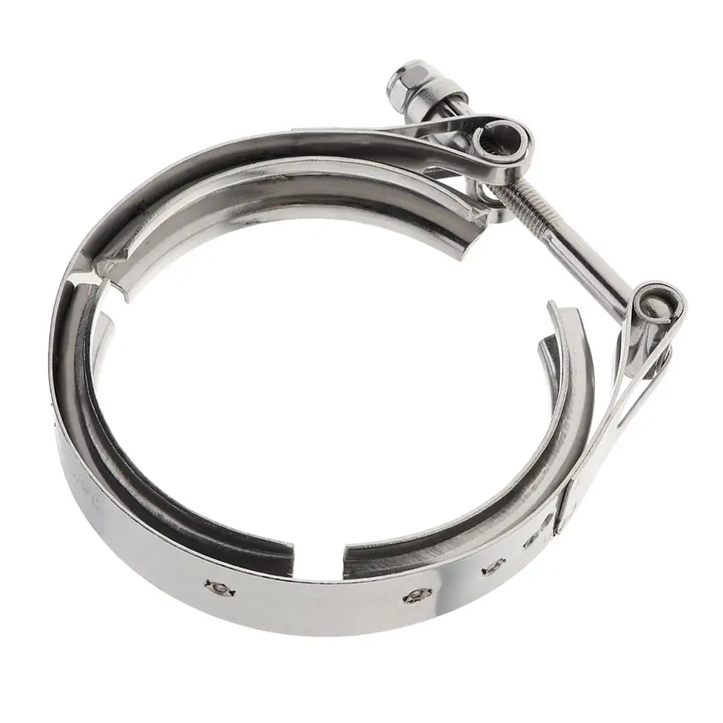 Exhaust Pipe Hose Clamp V Band Stainless Steel 3.5inch(135x120x22mm)