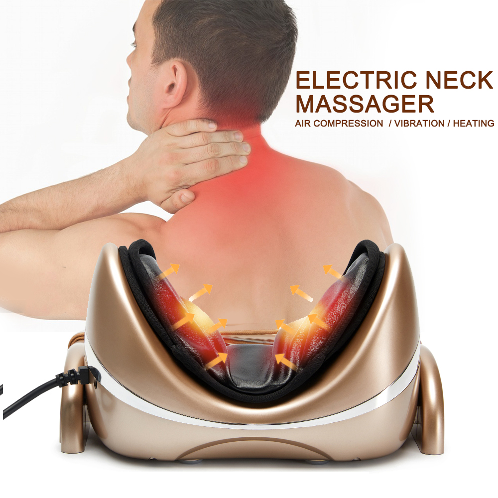 Best of Air Compression Kneading Neck Massage Pillow Cervical Chiropractic Traction Neck Stretcher Pain Relief Massager For Neck Tractor Reviews & Tips