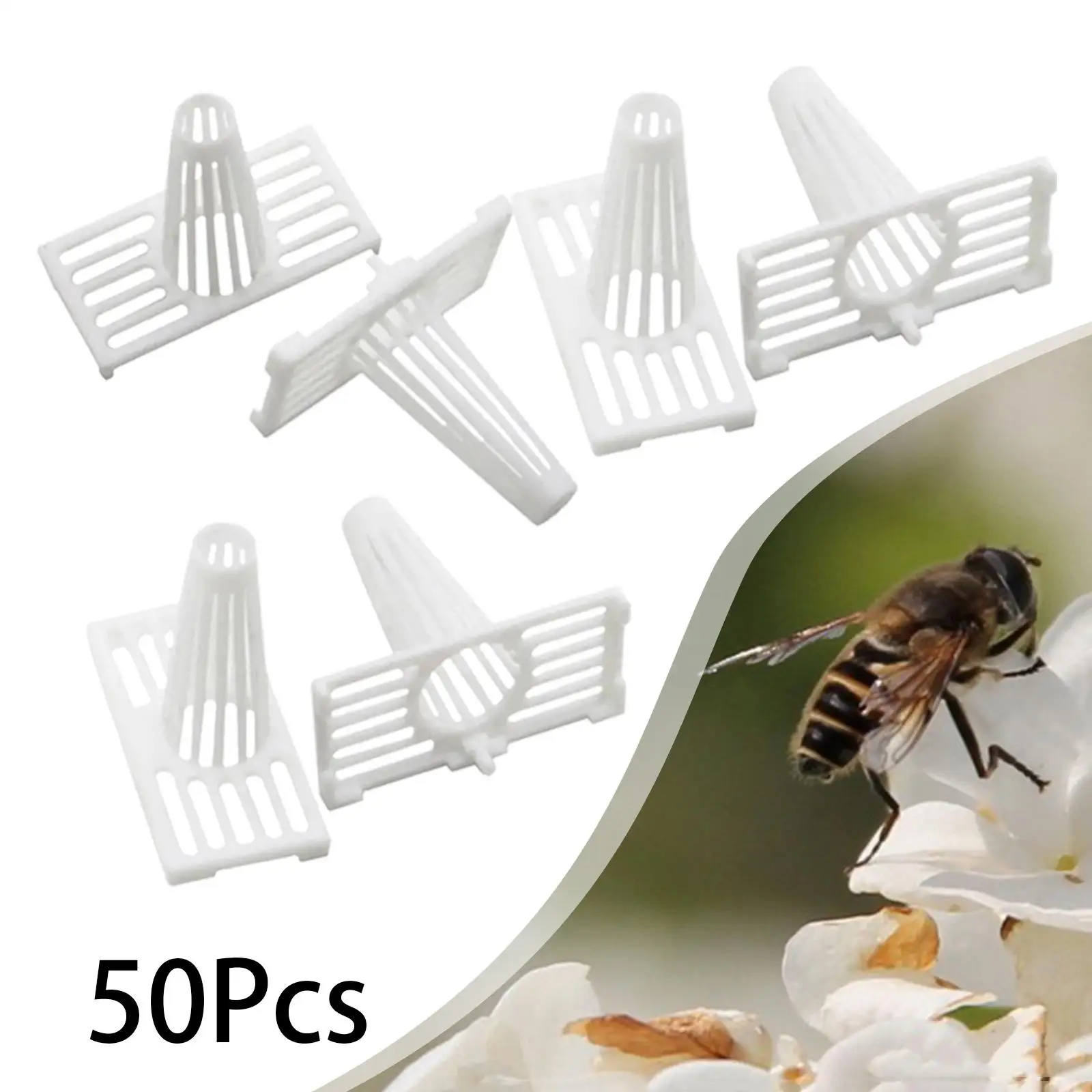 50x Bee Hive Frame Nest Gate Reusable Sturdy Spacing Bee Frames Farm Outdoor Beekeepers Tool Beehive Home Portable Anti Run