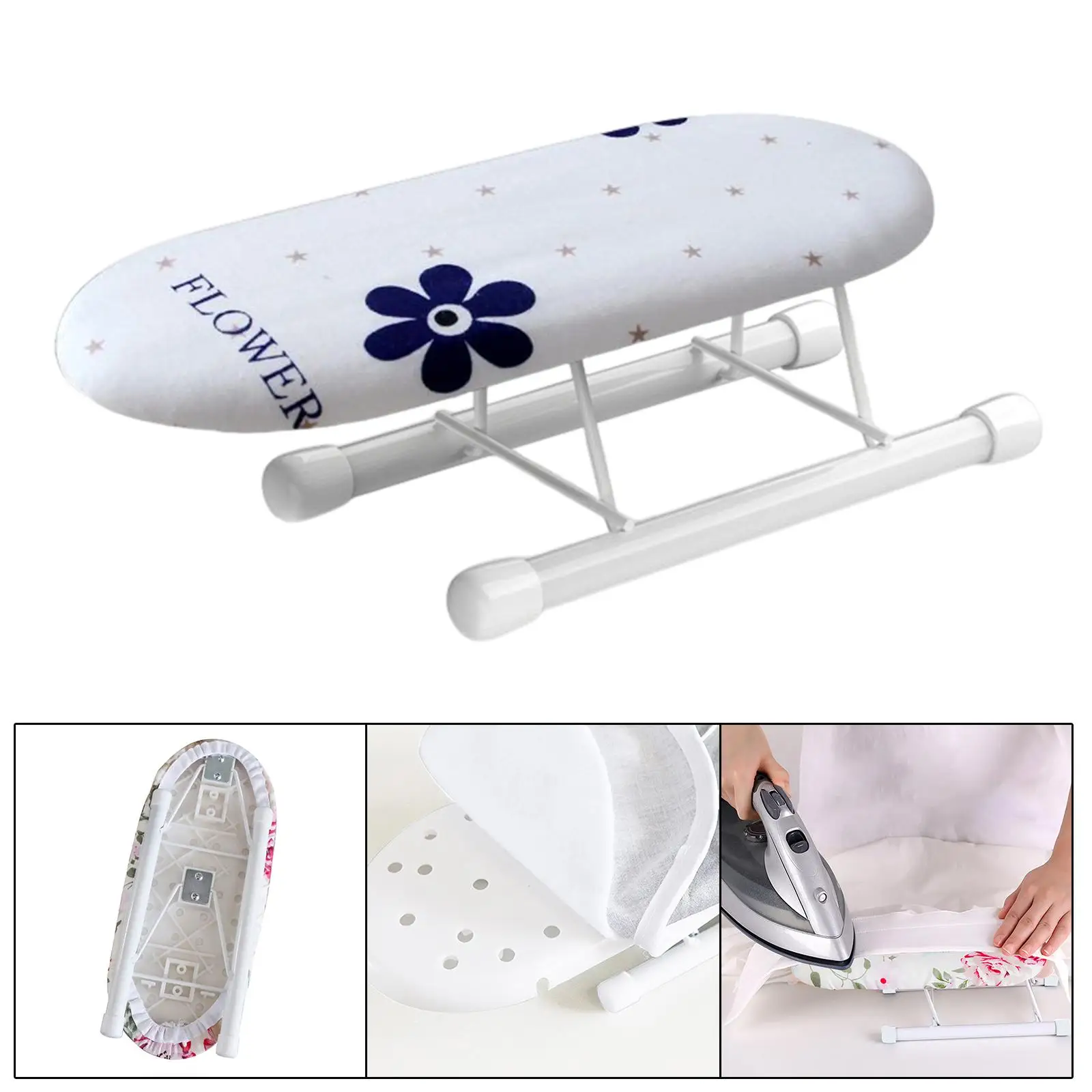 Travel Ironing Board Removable Sleeve Mini Folding Ironing Accessories for Travel Household Dorms Home Ironing Clothes