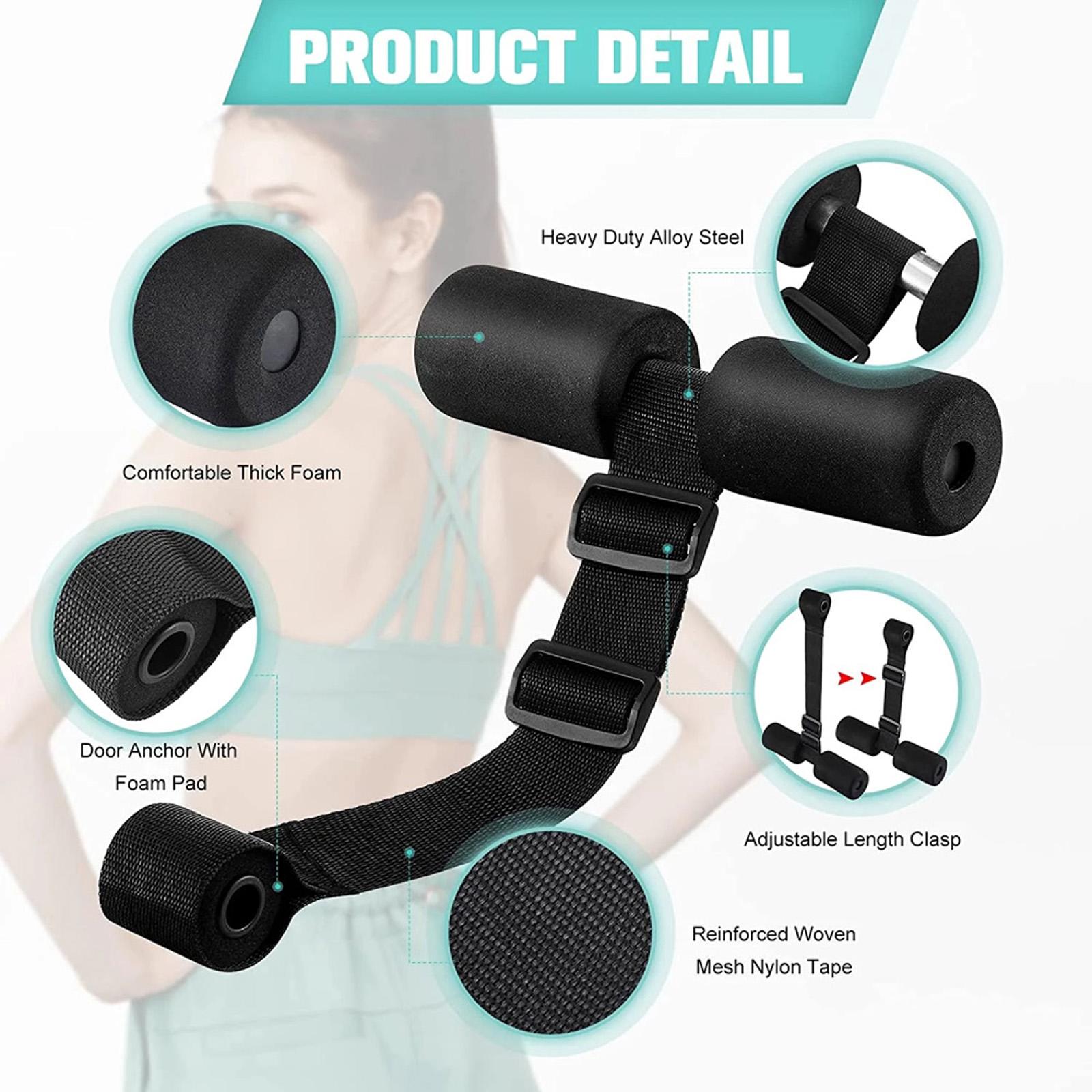 Sit up Assistant Device Padded Foot Holder Home Gym Workout Fitness Portable