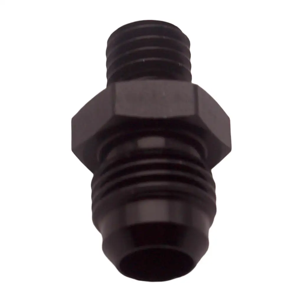 AN6 AN-6 Male To M10x1.5 Car Aluminum Alloy Fittings Adaptor  - Black