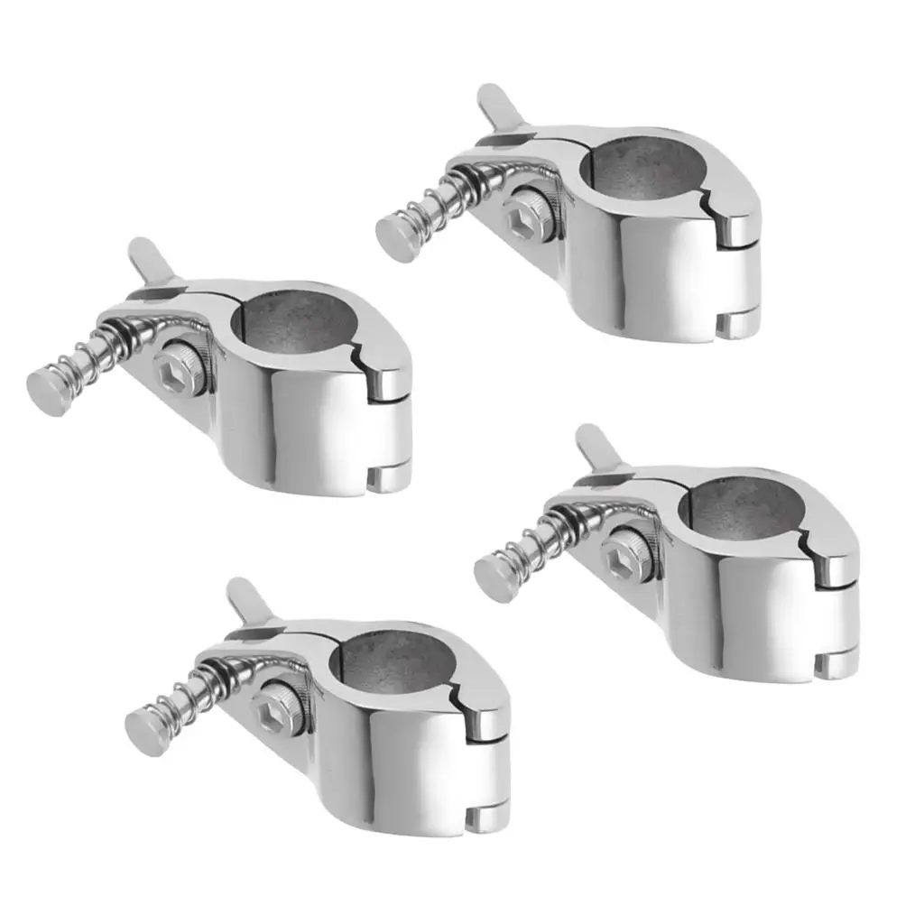 4pcs Boat Cover/ Canopy Fittings -  Suits 22mm/ 0.87inch   - Heavy Duty 316 Stainless Steel