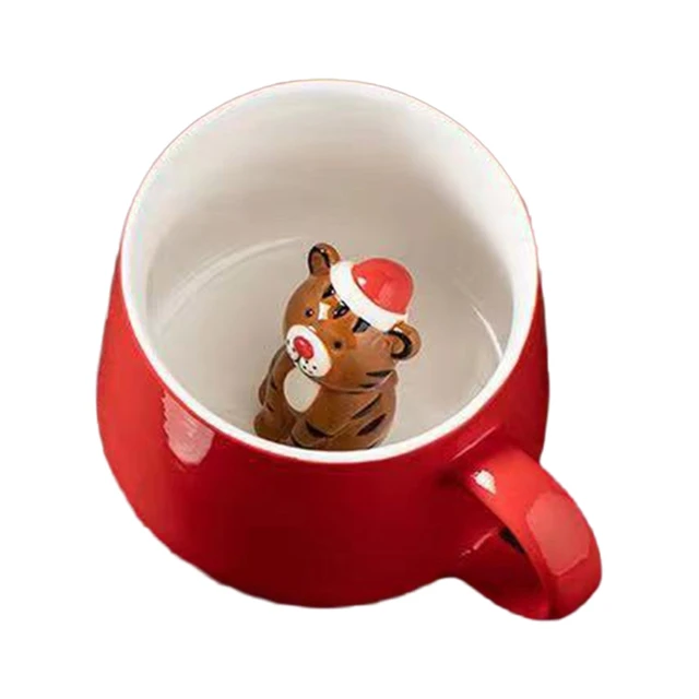 Simpatica tazza di cioccolata calda tazza a tema natalizio in ceramica tazza  da caffè divertente tazza novità in ceramica per colazione al latte  durevole - AliExpress