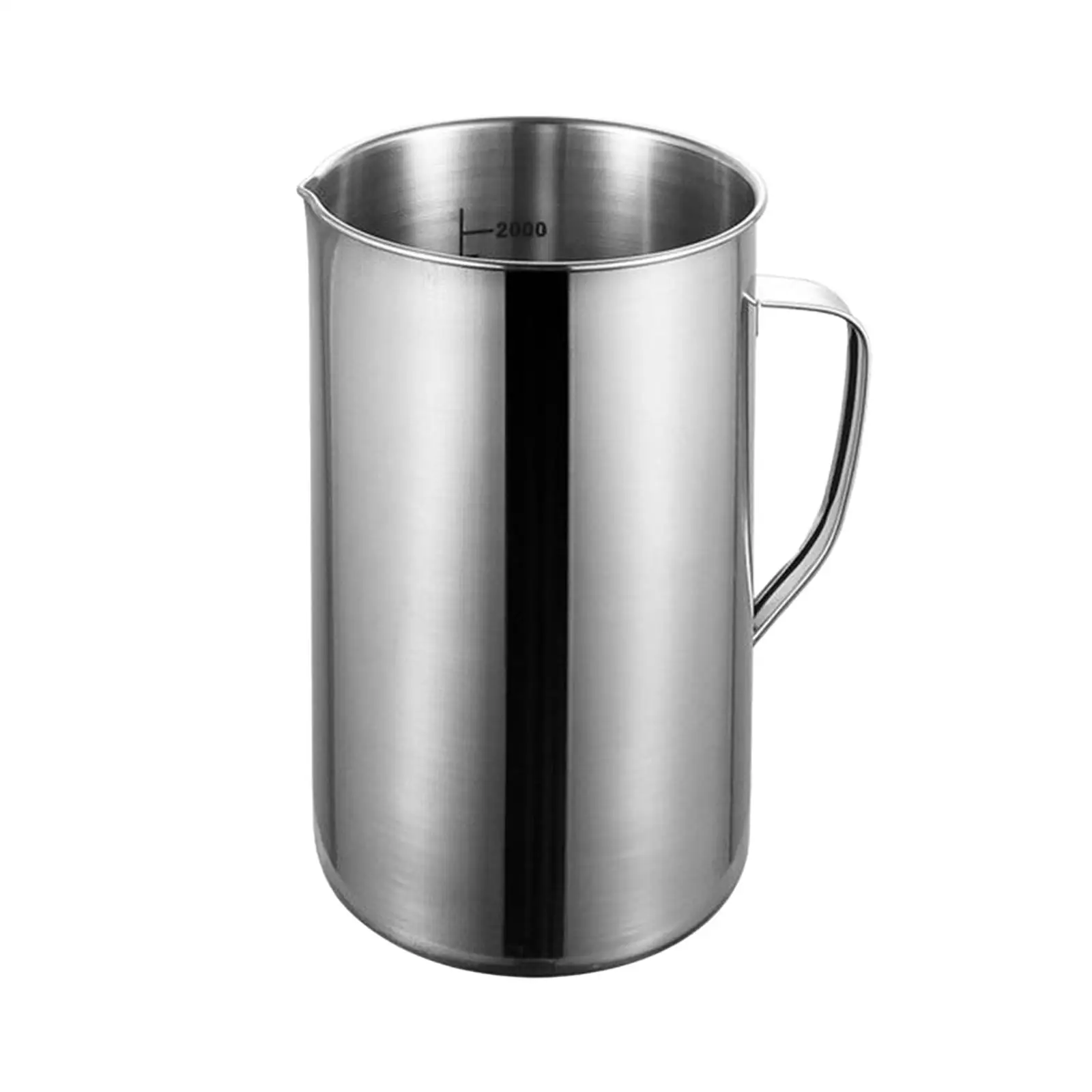 Steel Measuring Cup 2000ml Kitchen Tools Large Capacity for Restaurant Bar Party Measuring Jug Pouring Cup Liquid Measuring Cup