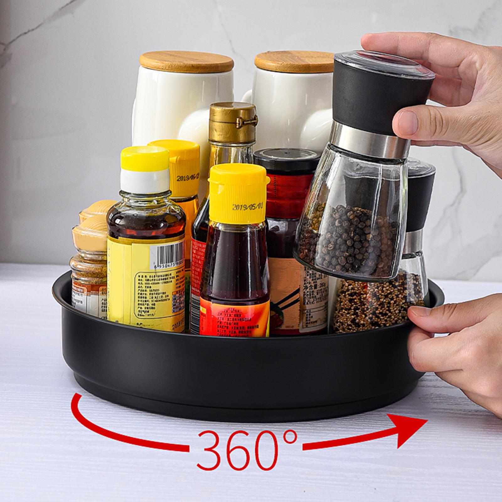 Lazy Susans Turntable Organizer Rack Bins for Pantry Bathroom Cabinet Fridge