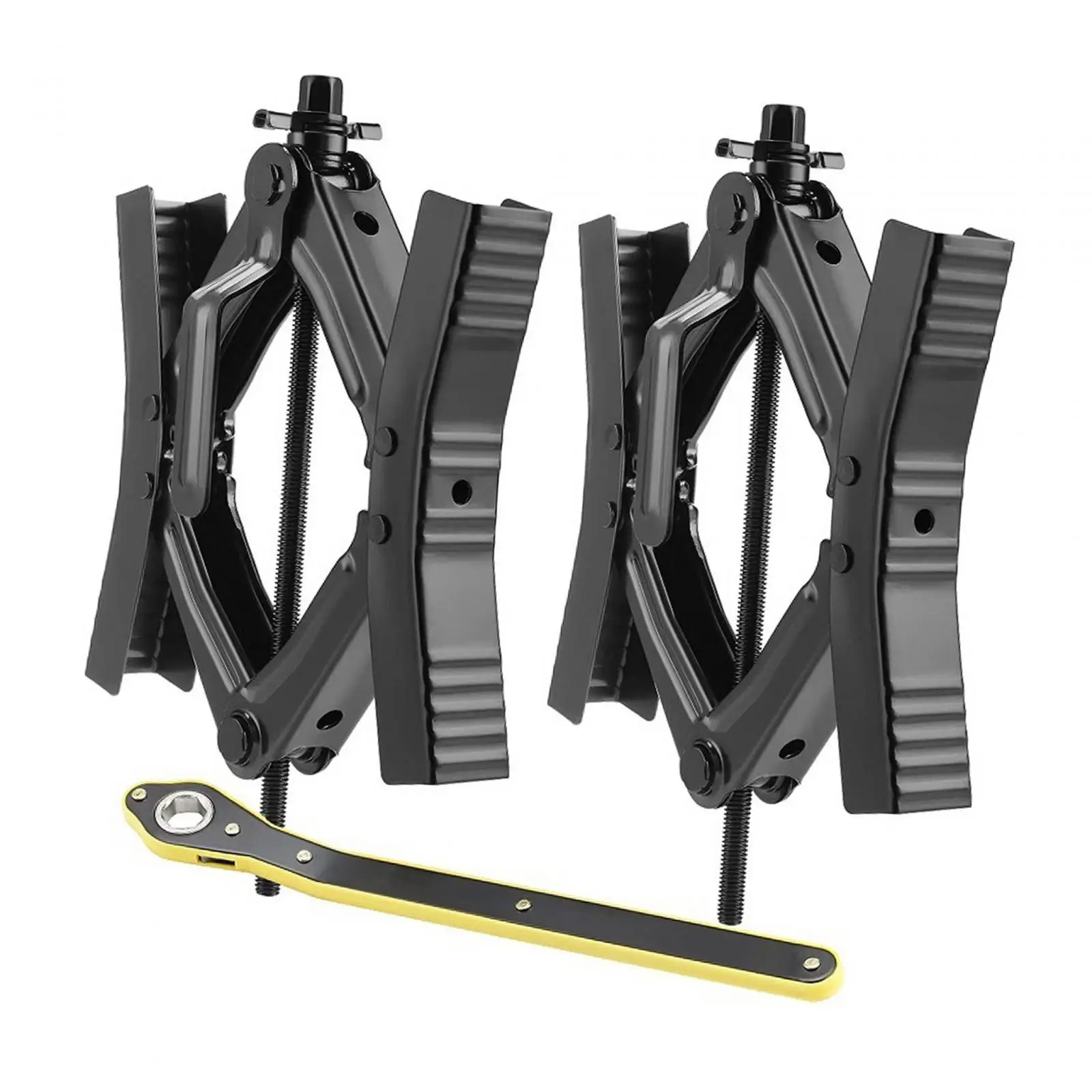 2Pcs Camper Wheel Chock Stabilizers Scissor RV Durable Trailer Scissor Lock