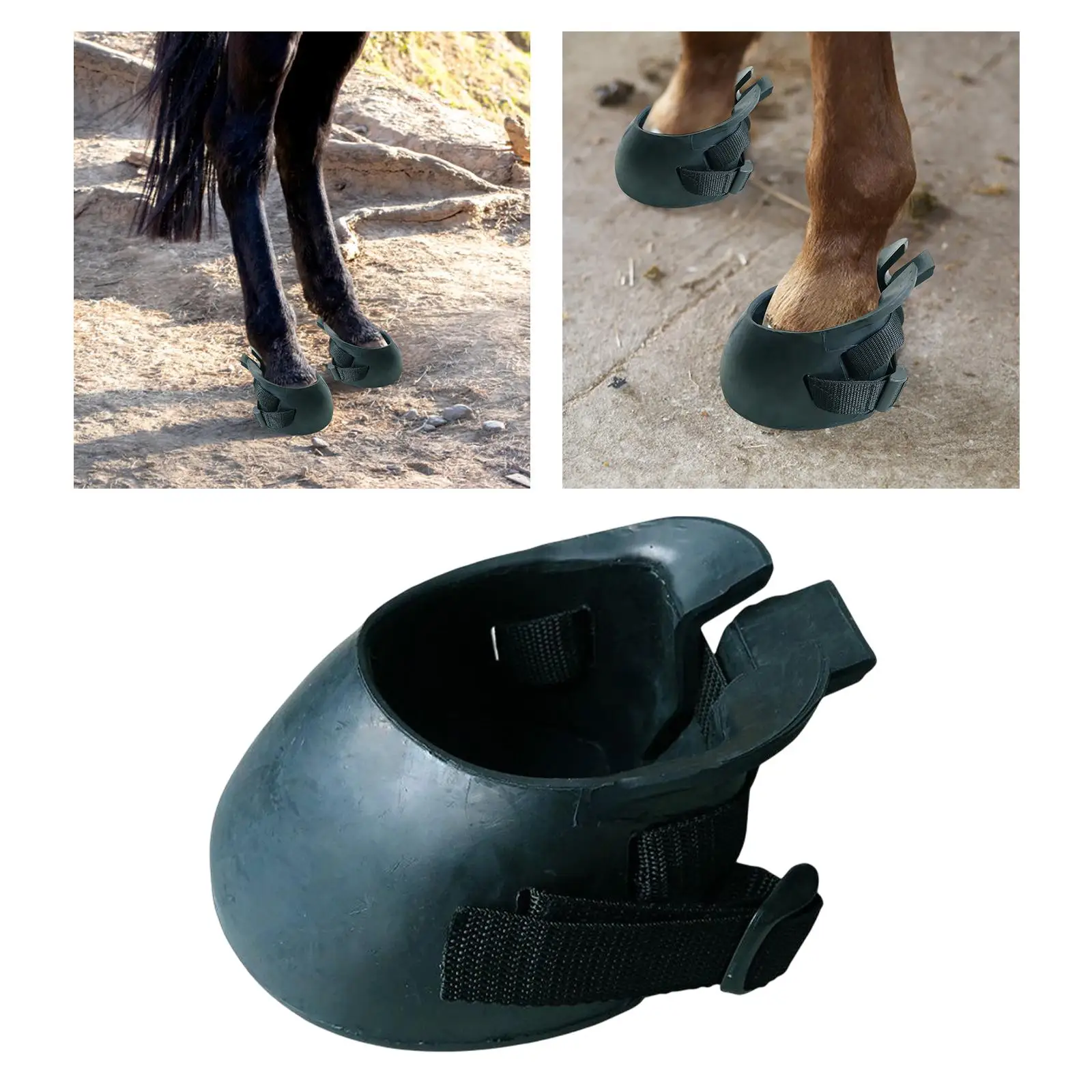 Horse Hoof Boot Hoof Guard Thick Protect Equine Shoe Isolate