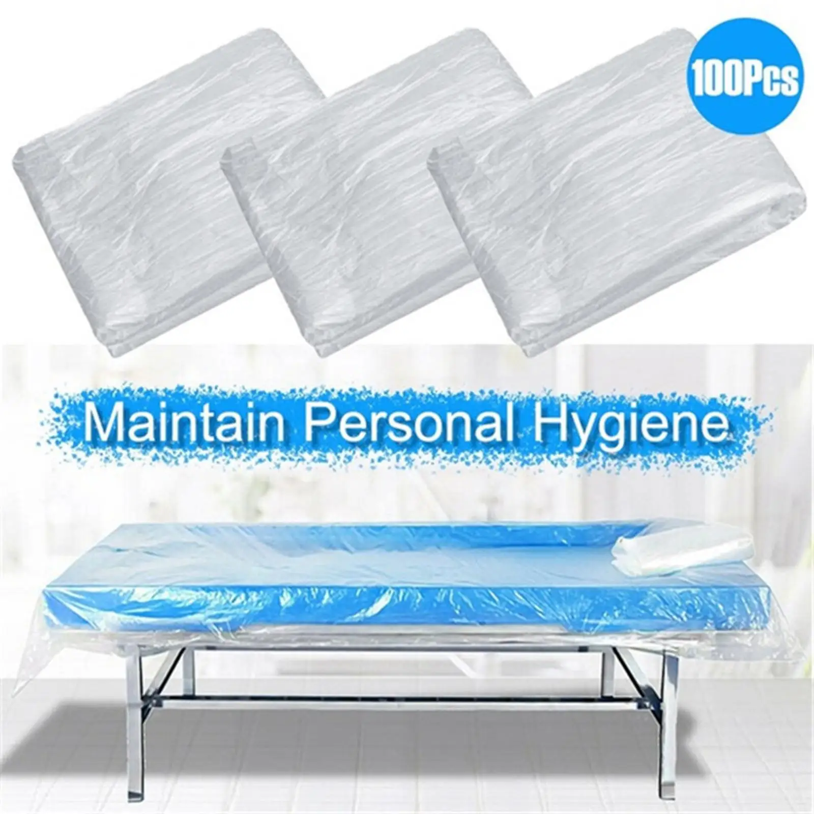 100x Disposable Massage Table Sheets Breathable Waterproof Comfortable spa Bed Sheets for Beauty Salon Lash Bed 90Cmx180cm