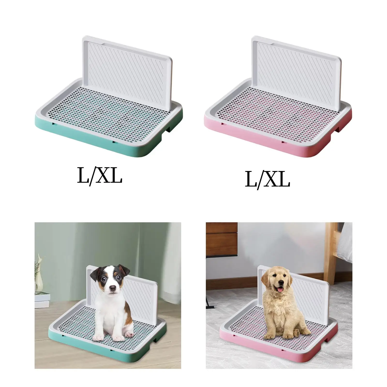 Pet Dog Toilet Reusable Portable Detachable Lattice Potty Trainer Corner Pee Pad