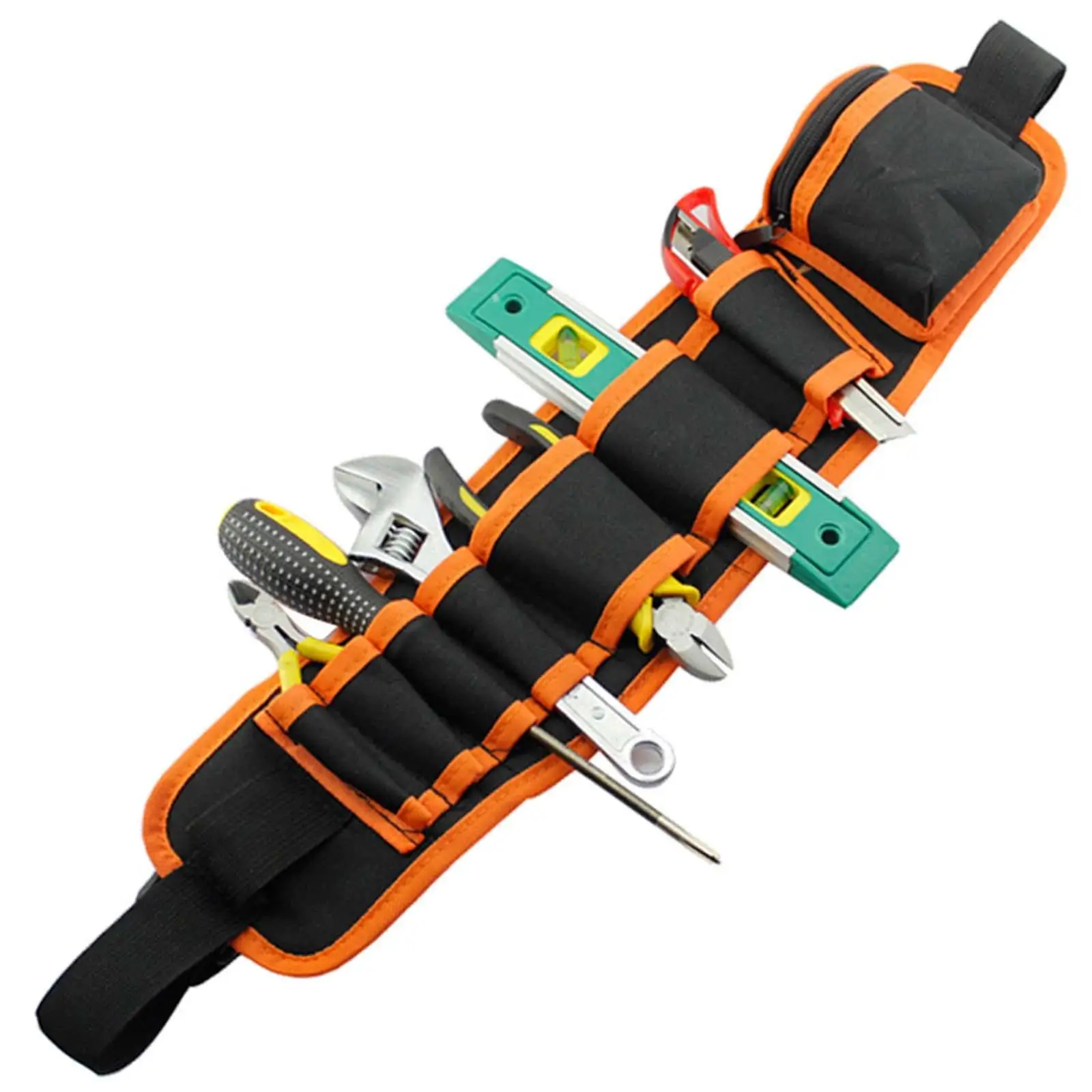 Portable Tool Belt Bag with Adjustable Belt Electrician Storage Belt Bag Gardening Tool Waist Bag for Electrician Workers