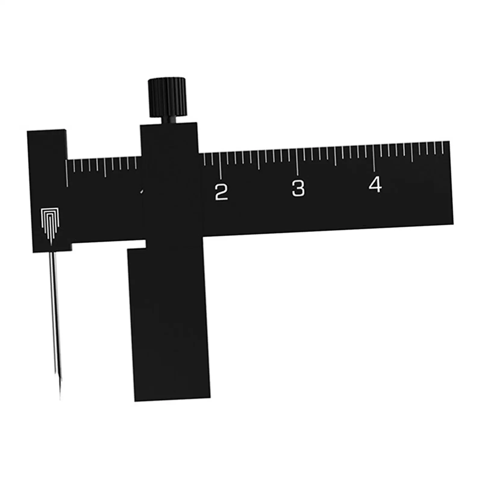 Equidistant Parallel Scriber Engraving Ruler T14A02 DIY Sliding Adjustable Measuring Metal Carving Line Tool for Engineering