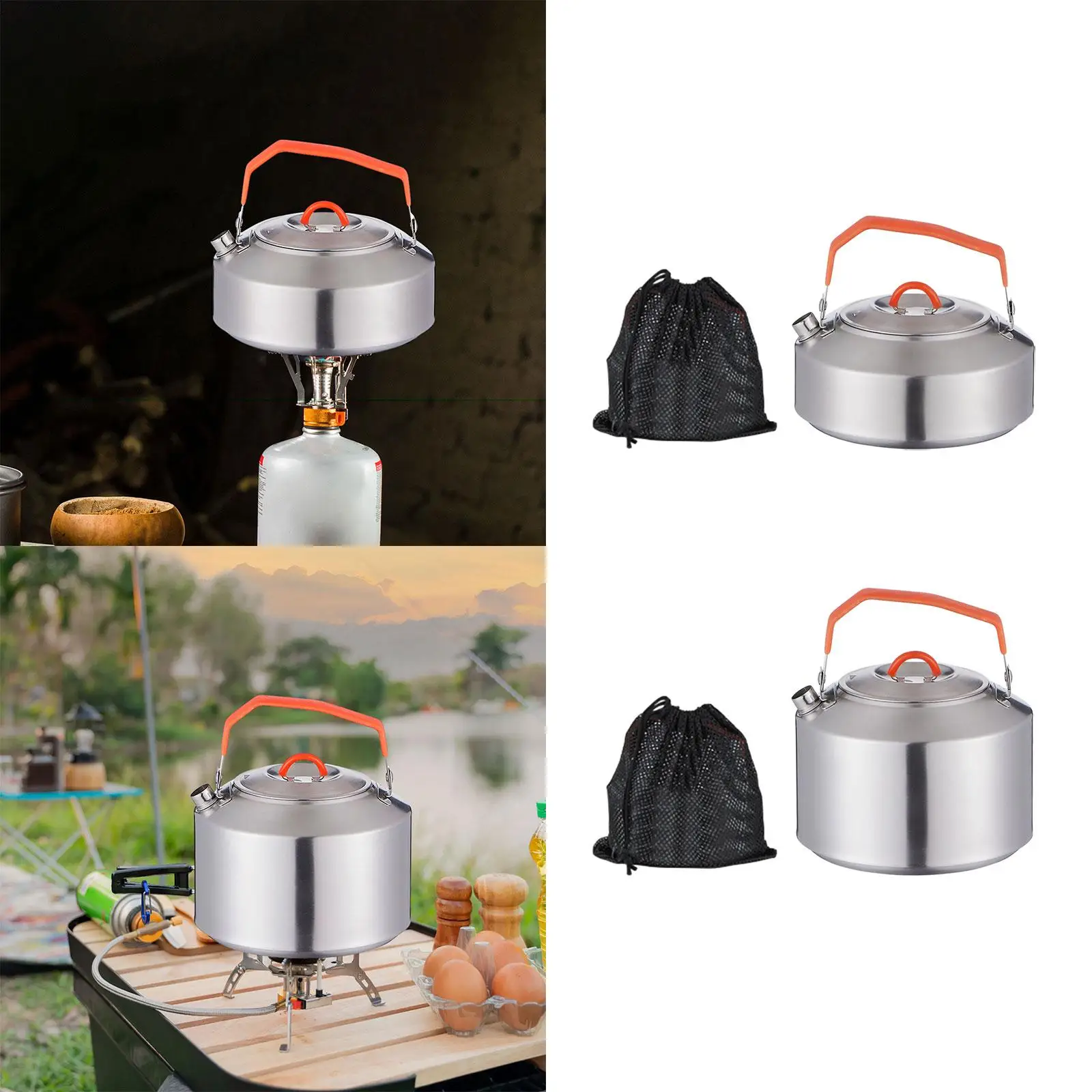 Camping Water Kettle Teakettle Teapot for Mountaineering Backpacking Travel