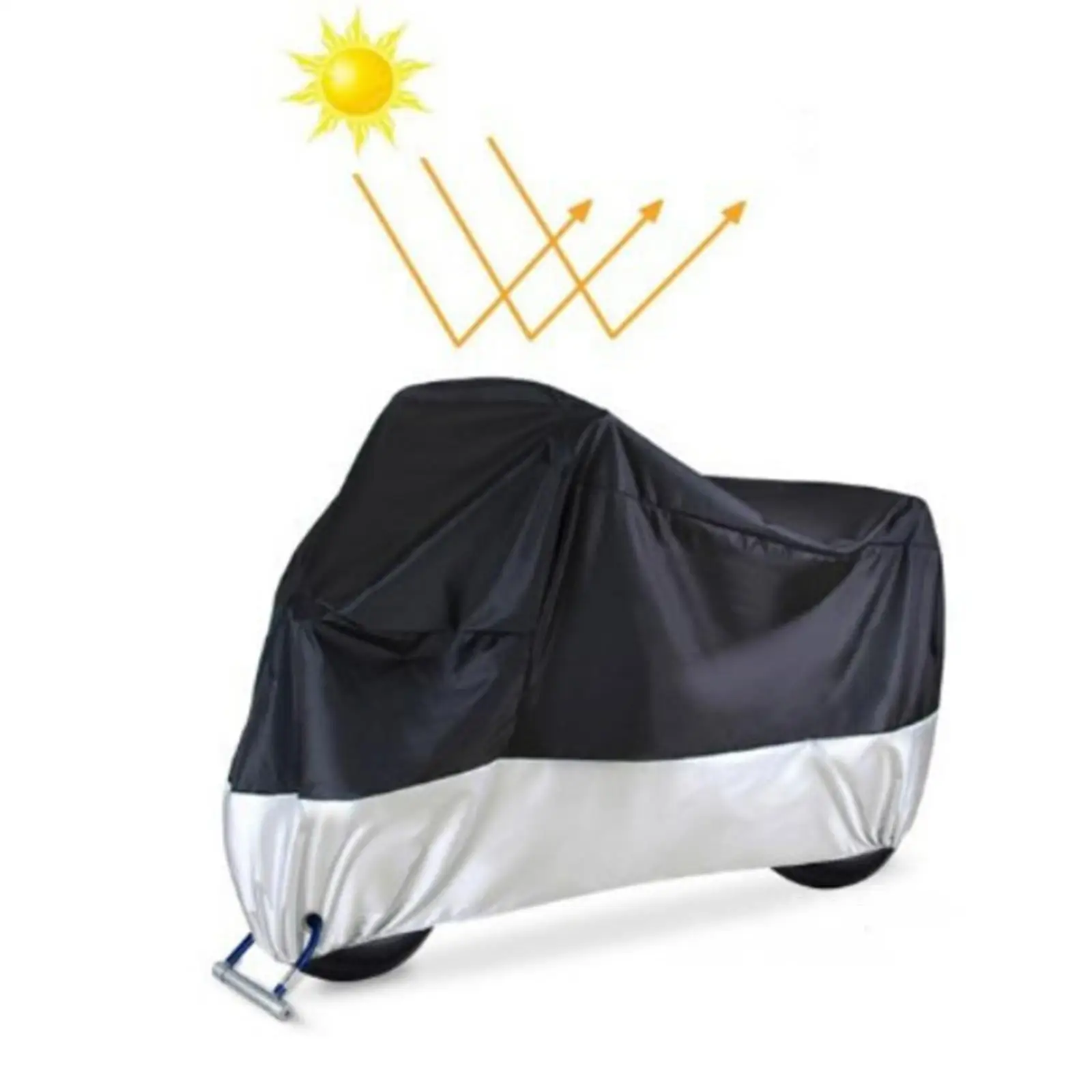 All Season Motorcycle Cover Waterproof Weather Sun Outdoor Protection Motorbike Dust Protector for Off-Road Motorcycles