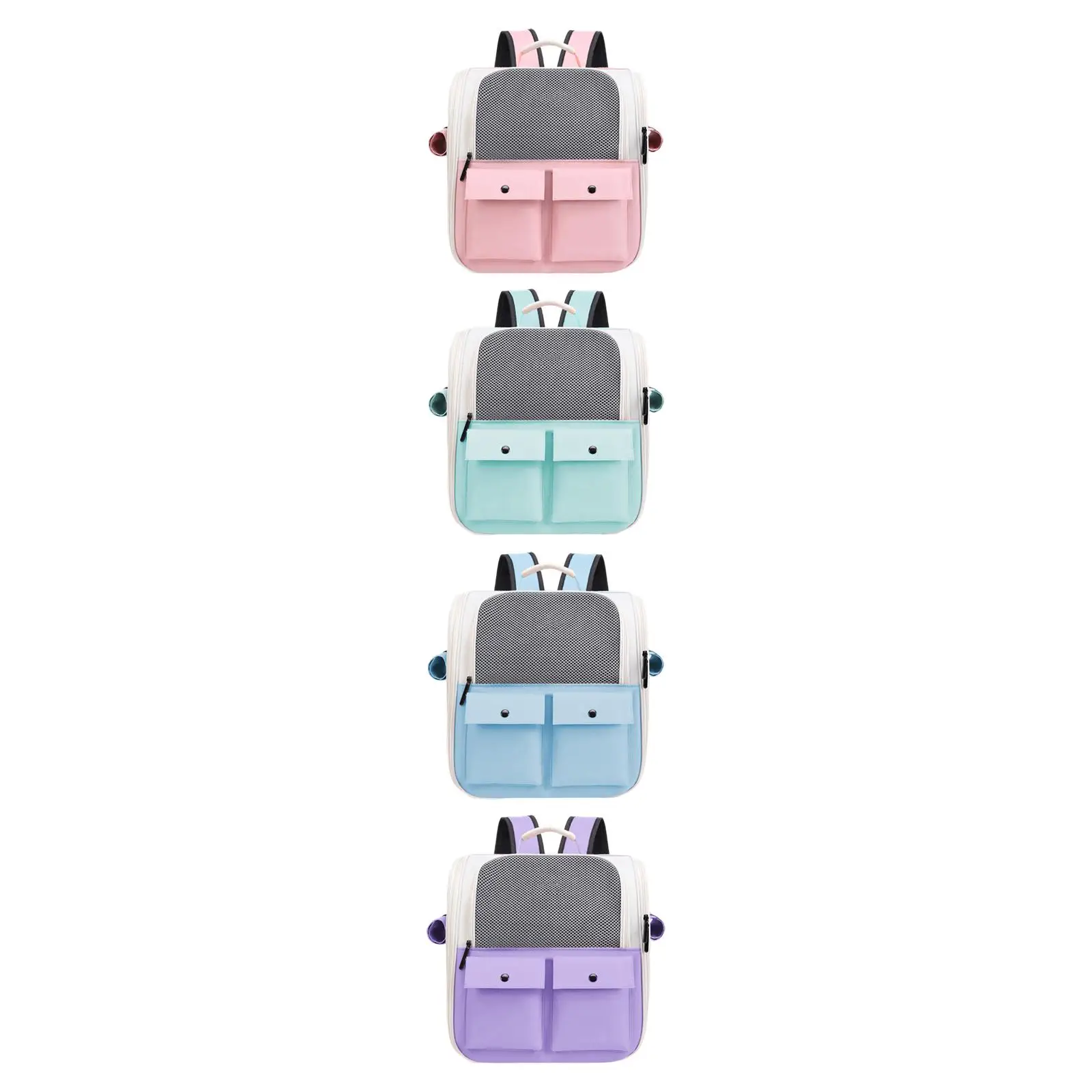 Pet Cat Carrier Backpack Comfortable Foldable Breathable Carrying Bag for Rabbits Traveling Outdoor Use Camping Small Dogs