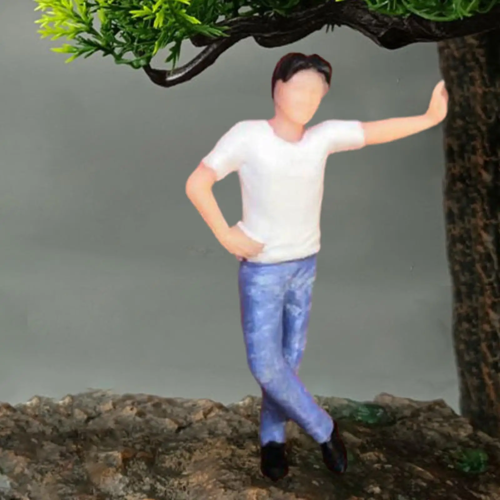 1/64 People Figurines Realistic for Micro Landscape Fairy Garden Model Train