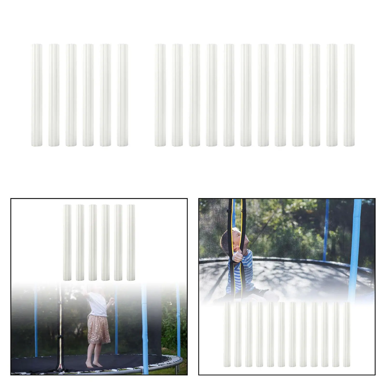 Trampoline Enclosure Pole Foam Sleeves Portable Protection Cover 25mm Padding Foam for Children Trampoline Accessories Indoor