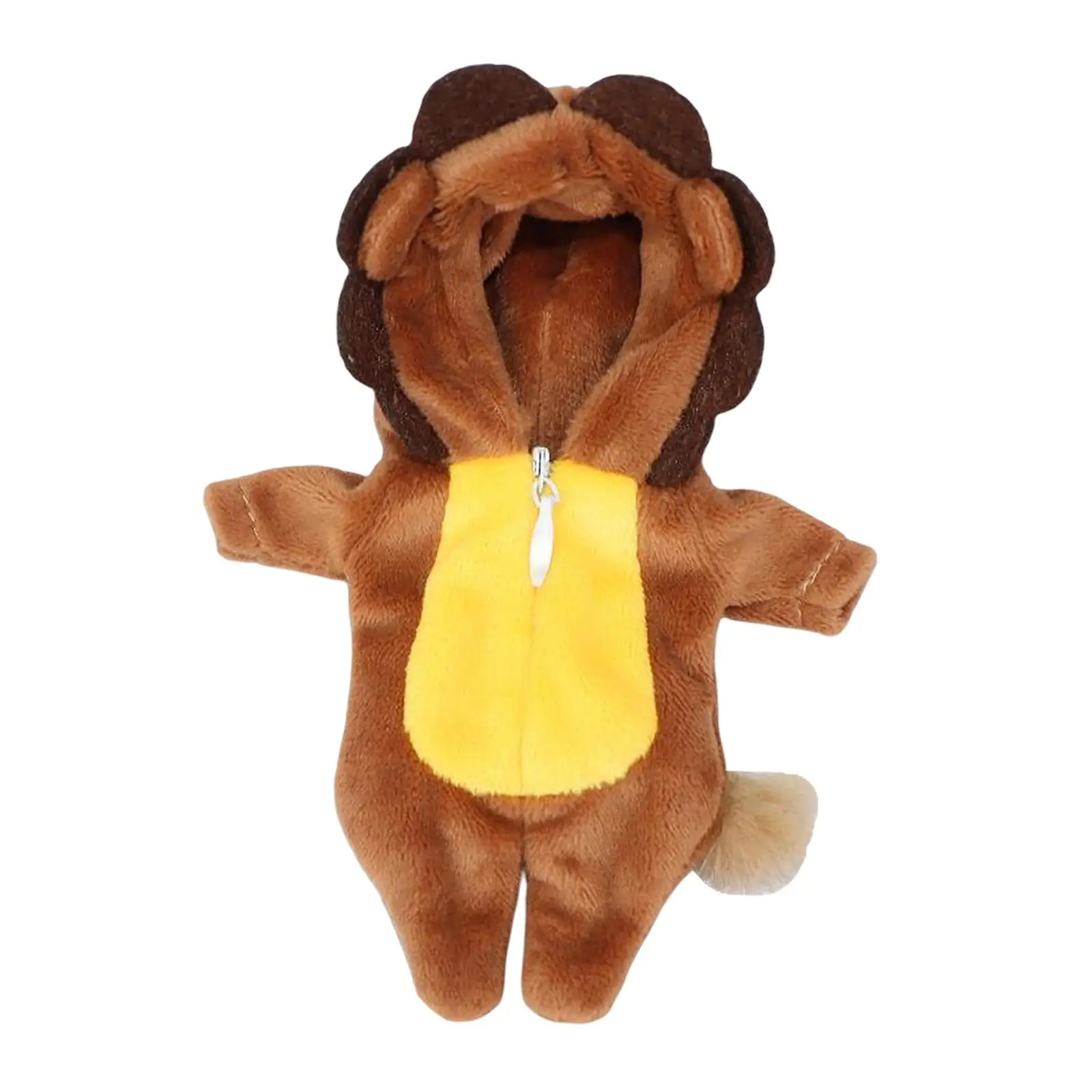 Cute Doll Clothes 1:12 Doll Clothes Animal Shaped with Zipper Gift DIY Plush Clothing Doll Accessories for Ob11 for Gsc Boys