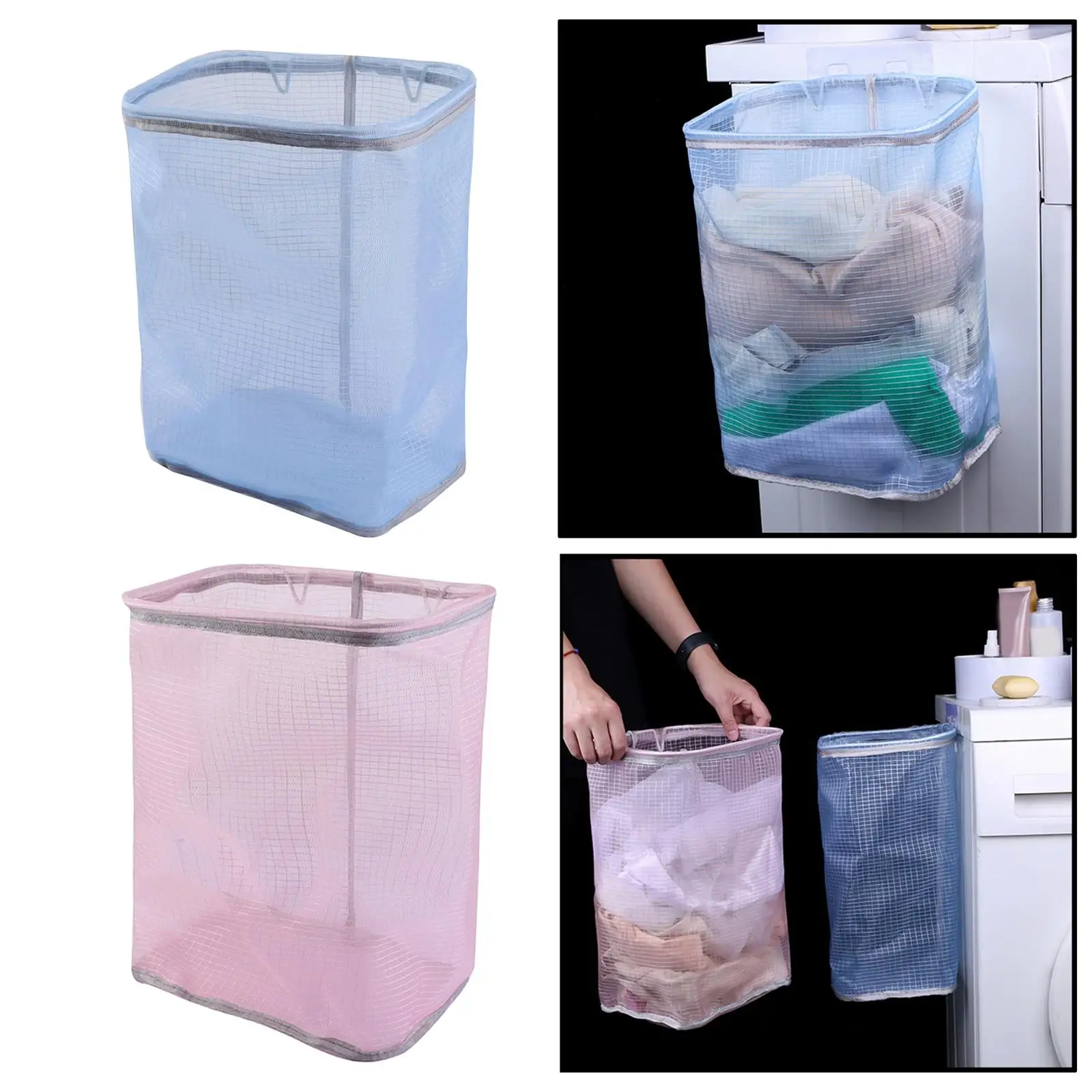 Laundry Hamper Wall Hanging Dirty Clothes Storage Large Sized for Dormitory