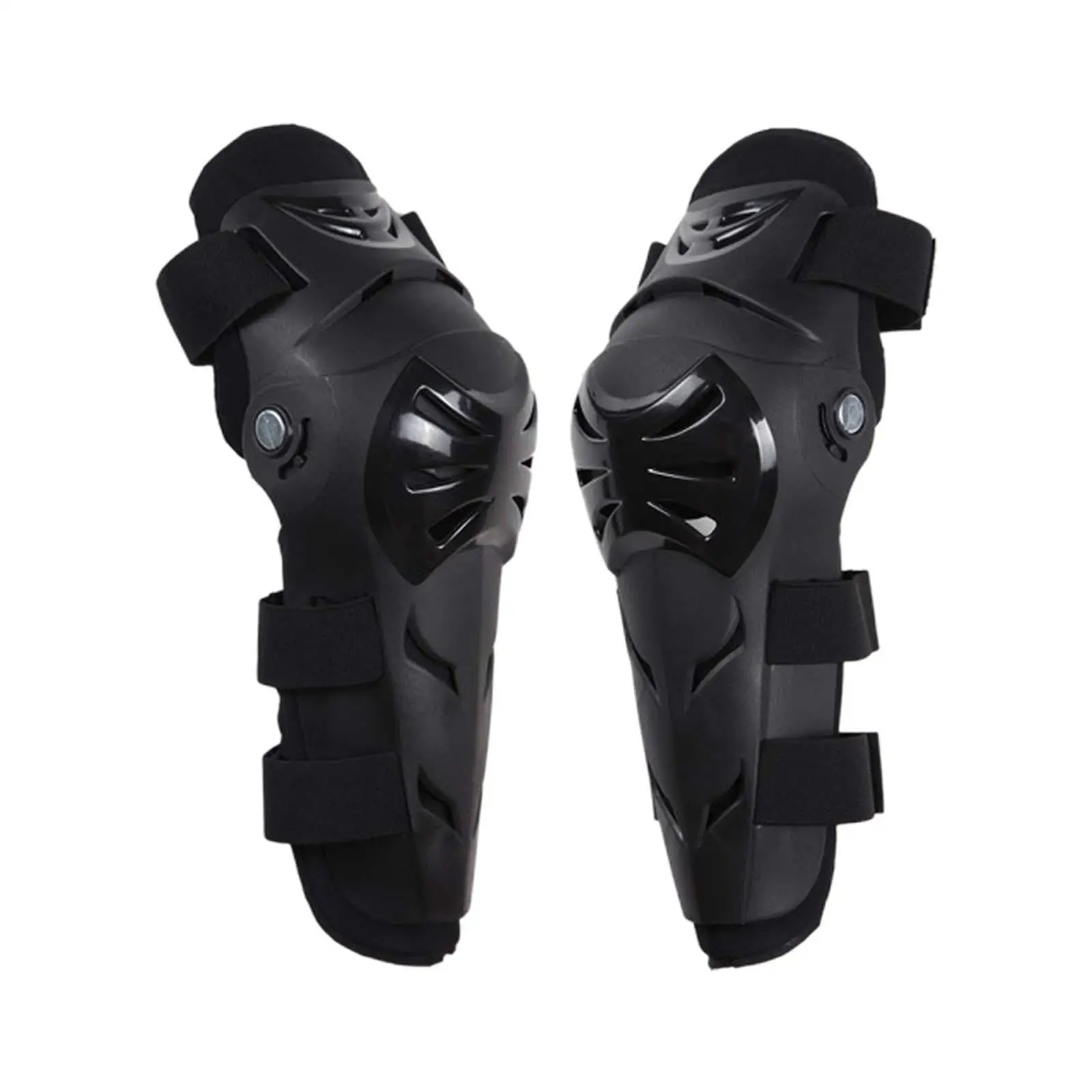 Motorcycle Knee Shin Guards Cusion Anti Slip Elastic Band Adjustable Cycling Knee Pads for Motocross Mountain Biking Sport