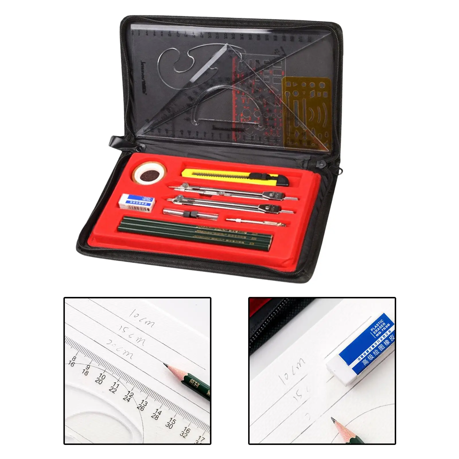 Protractor and Compass Set, Compass for Geometry, Math Compass, Math Compass and Protractor, Geometry Tools Set, Geometry Set