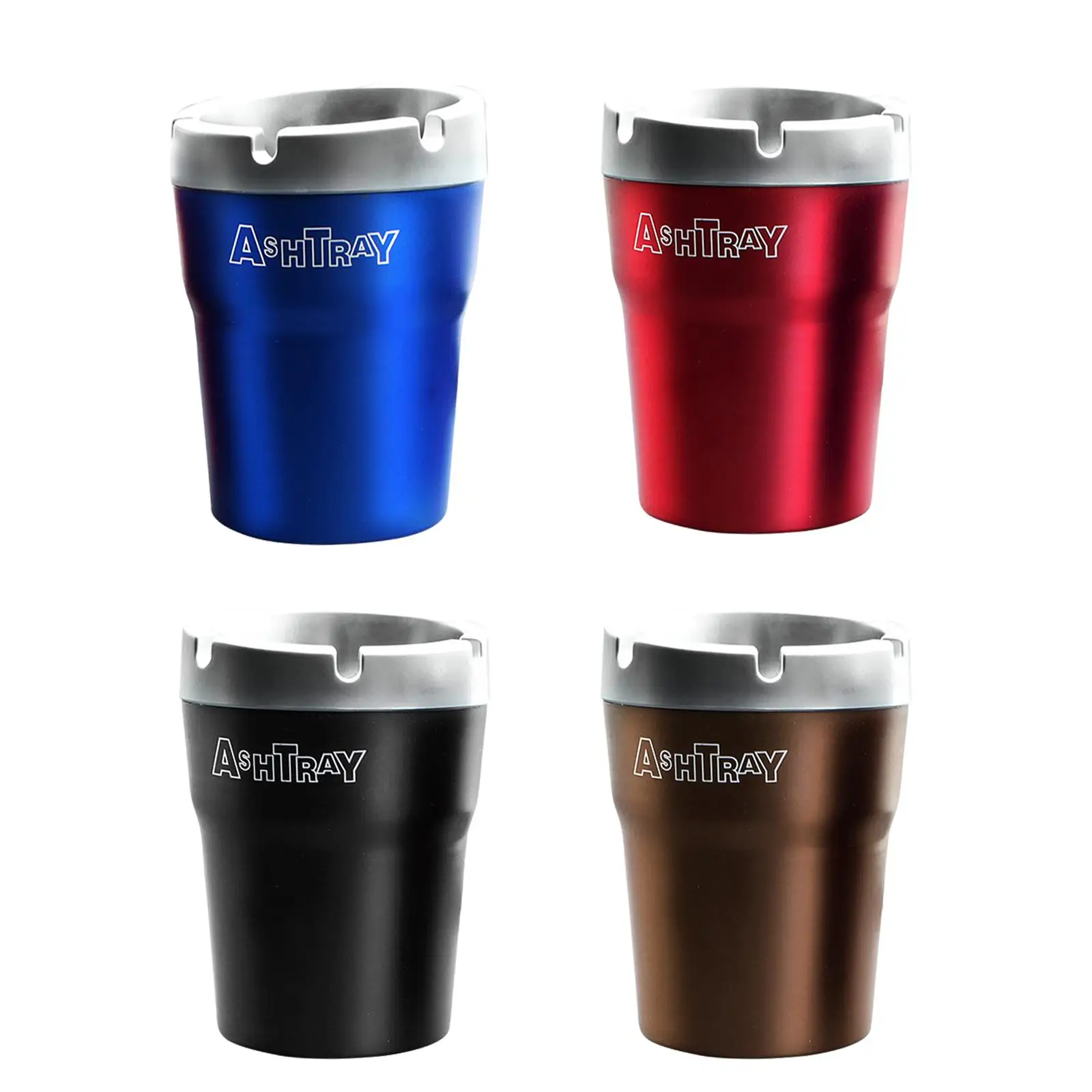 Detachable Car Ashtray Stylish Creative Car Trash Can Cup Holder with Lid Windproof Cigarette Ash Tray for Smoke Home Truck