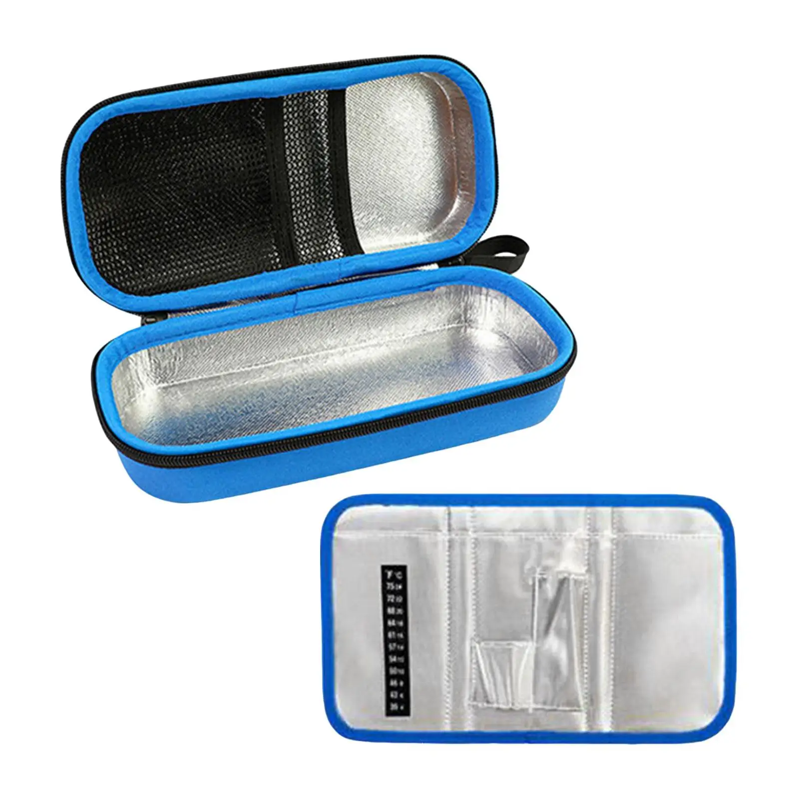 Medical Cooler Bag Convenient Outdoor Zipper Closure Protective Travel Bag Organizer Protector W/ Handle Cooler Travel Case