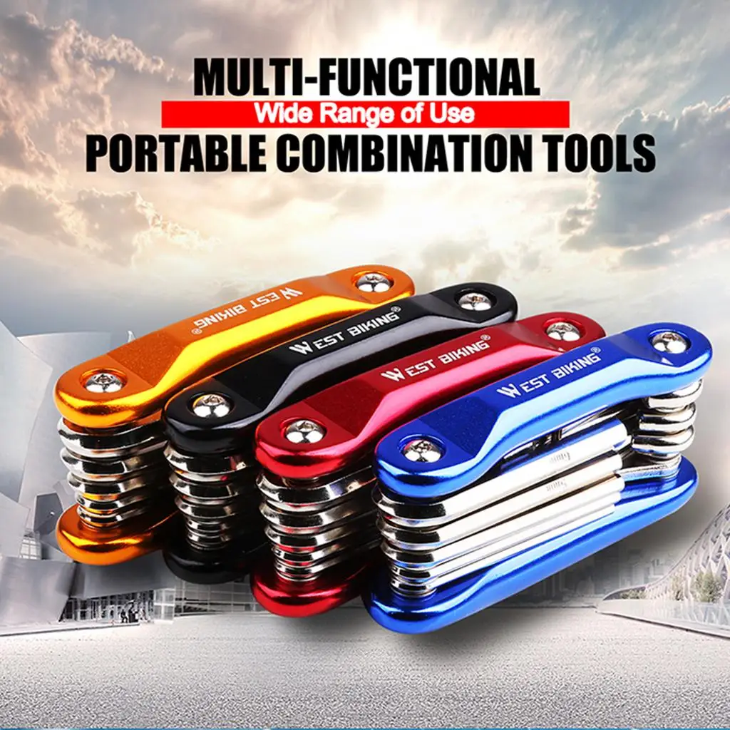 Multifunction Screwdriver Hexagon  Repairment Spoke Folding Tool