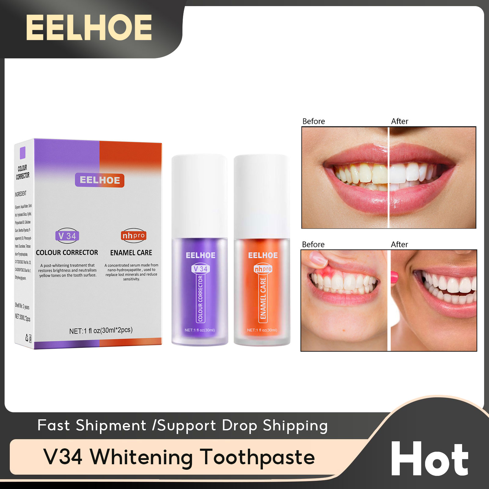 Best of Tooth Whitening Oral Cavity Cleaning Enamel Repair Fresh Breath Tooth Herbal Stain Removing Toothpaste Cleansing Hygiene 2023 Reviews & Tips