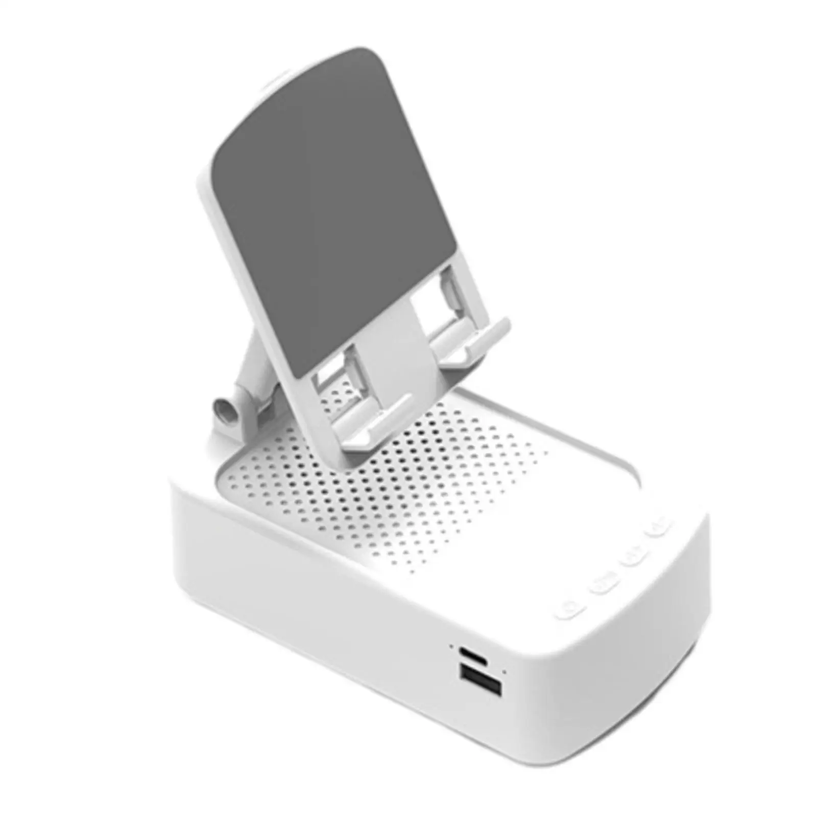 Phone Desk Holder with Sound Amplifier Desktop Phone Support Anti Slip Base Folding Phone Stand for Entrance Desk Bedroom Office