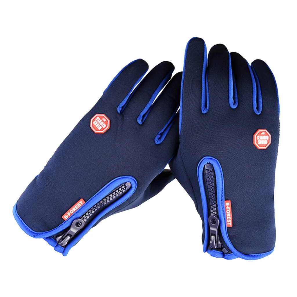 Prettyia Men`s Winter Thermal Warm Gloves Glove Unisex Anti-Skid Ski Mitten